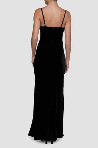 L'Agence Sayla Bias Cut Maxi Dress