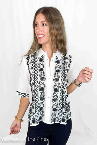 Talia Top White