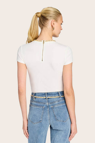 Tate Chain Top White