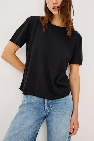 Rails Cotton Cashmere Top Black
