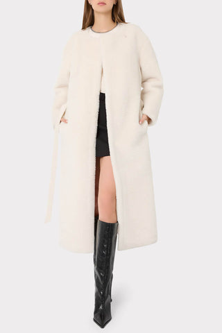 Milly Galia Faux Shearling Coat
