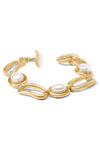 Wave Stone Bracelet - Pearl