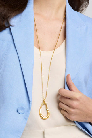 Wave Pendant Gold