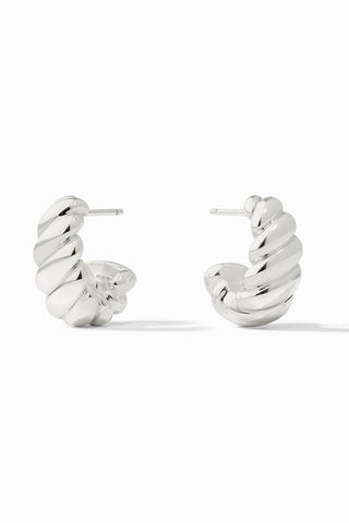 Julie Vos Ravello Statement Hoop Silver S
