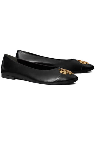 Tory Burch Charlie Ballet Perfect Black Gold