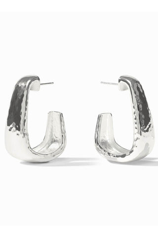 Julie Vos Sahara Hoop Silver L