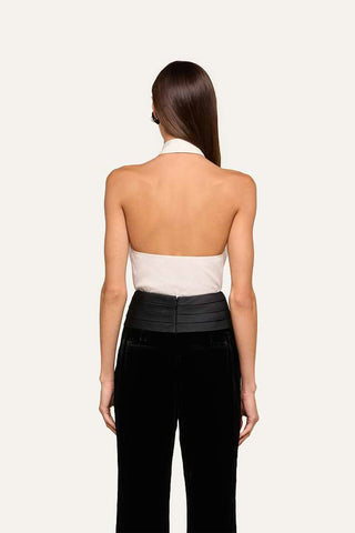 L'Agence Wren Necktie Halter Top
