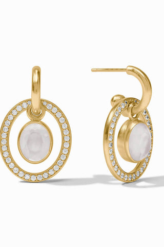 Julie Vos Stardust 6 in 1 Clear Crystal Earring