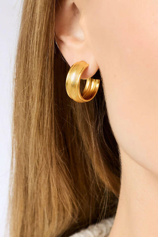 Cobblestone Hoop Gold-S
