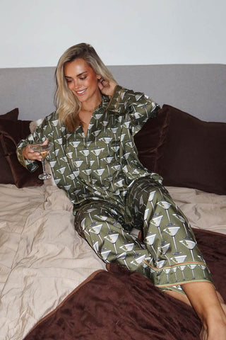 Silky PJ Set Dirty Martini