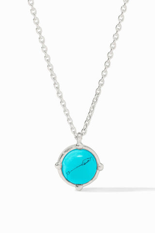 Honeybee Solitaire Necklace-Turquoise Blue-OS