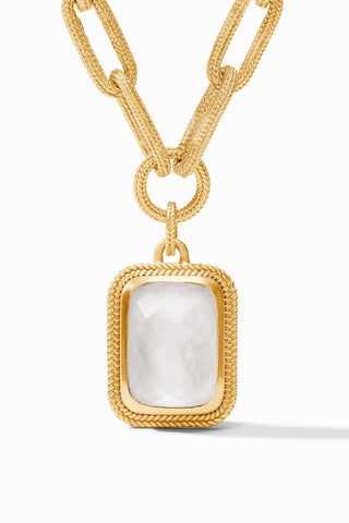Cheval Paperclip Statement Necklace-Iridescent Clear Crystal-OS