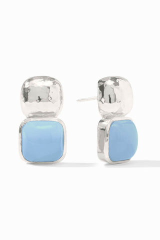Catalina Earring-Chalcedony Blue-OS