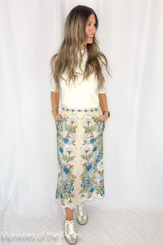 Farm Rio Garden Skirt