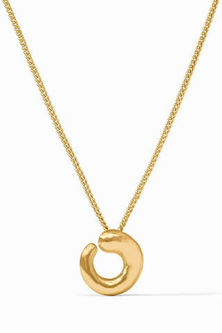 Solara Spiral Delicate Necklace Gold
