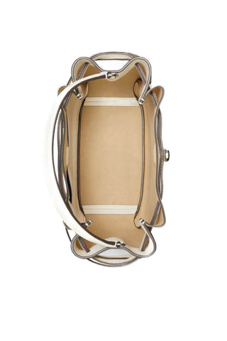 Tory Burch Romy Bucket Bag Light Cream