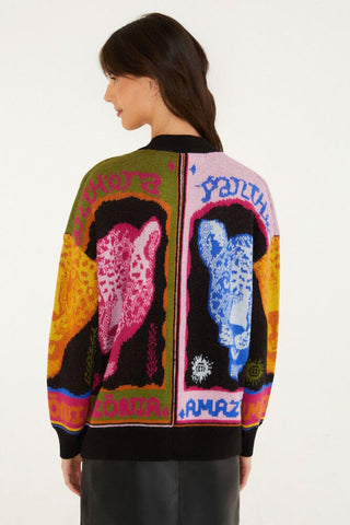 Farm Rio Panthers Cardigan Multicolor