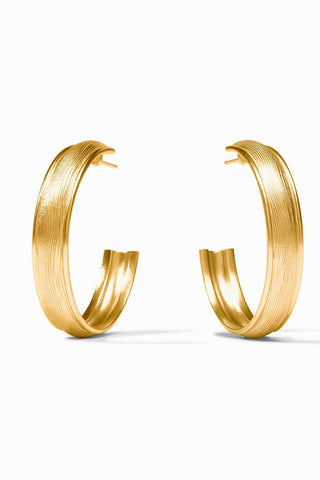Cobblestone Hoop Gold-L