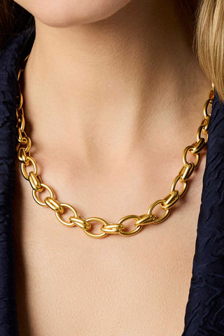 Essex Link Necklace Gold