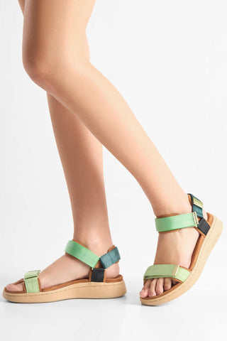 Woden Line Sandal Green Apple