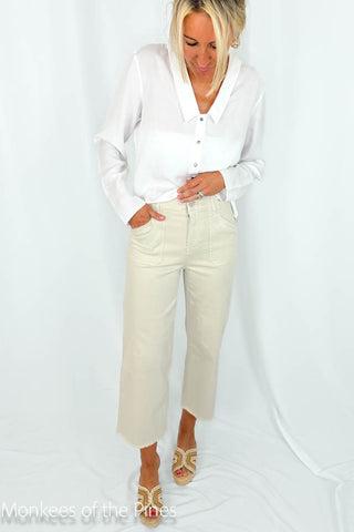 Renuar Patch Pocket Pant Oyster