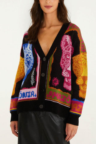 Farm Rio Panthers Cardigan Multicolor