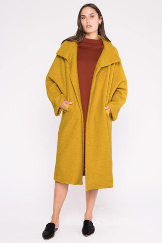 Ripley Rader Boucle Overcoat Saffron