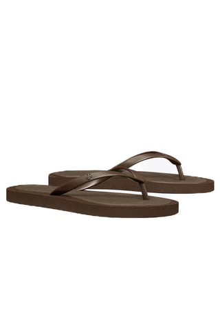 Tory Burch Kira Padded Flip Flop Dark Cocoa