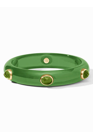 Carnaby Stone Bangle-Palmetto Green-S