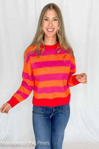 London Sweater Coral Multi