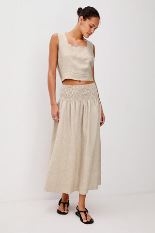 Rails Alessa Skirt Heathered Flax