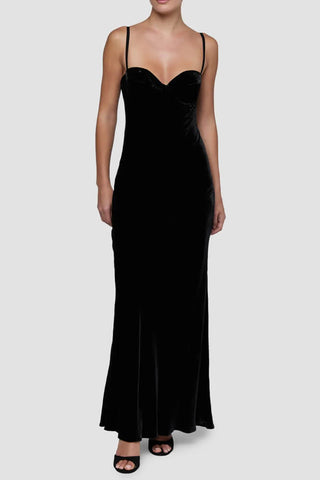 L'Agence Sayla Bias Cut Maxi Dress