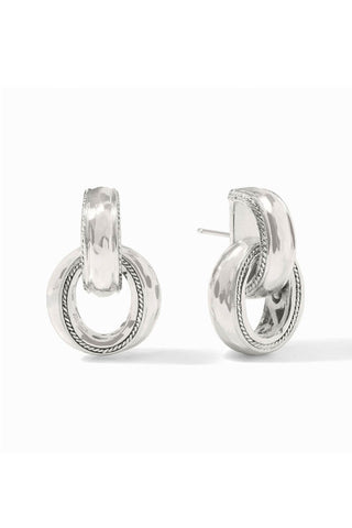 Cannes Doorknocker Earring Silver