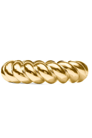 Julie Vos Ravello Statement Hinge Bangle Gold