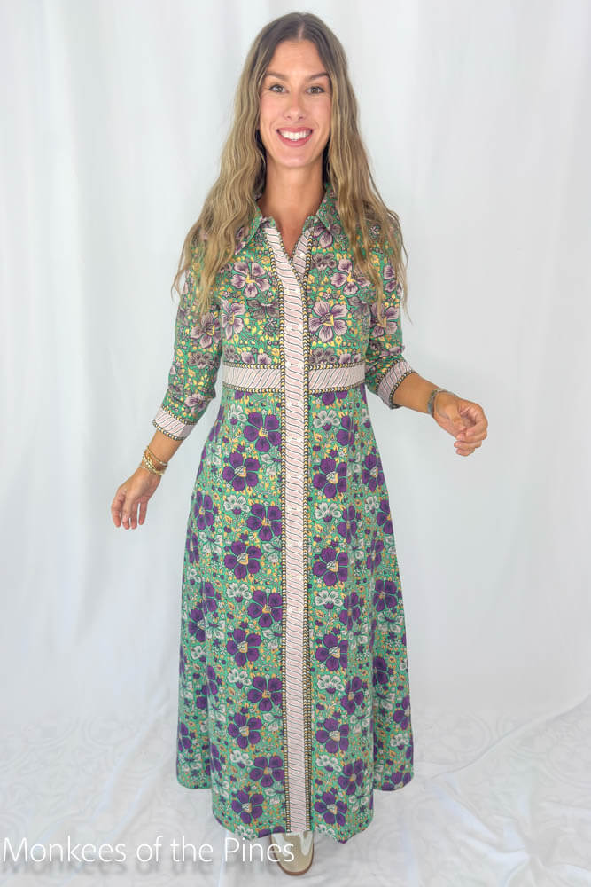 Oliphant Matera Green Dress Green / L Oliphant Matera Green Dress Green / L