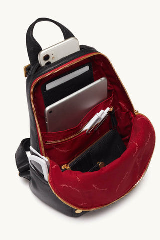 Hammitt Hunter Medium Black Red Zip