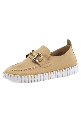 Slip On With Buckle Latte