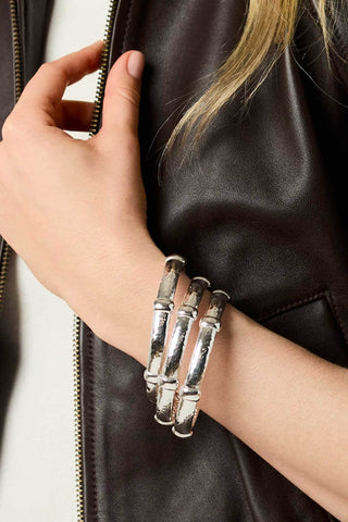 Julie Vos Sahara Bangle Silver