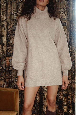 Chester Sweater Dress Oatmeal