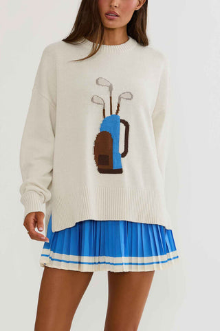 Beach Riot Callie Sweater Opal Sky