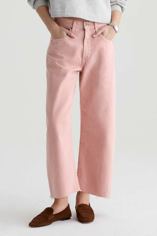 AG Hattie Crop Sulfur Sparkling Rose