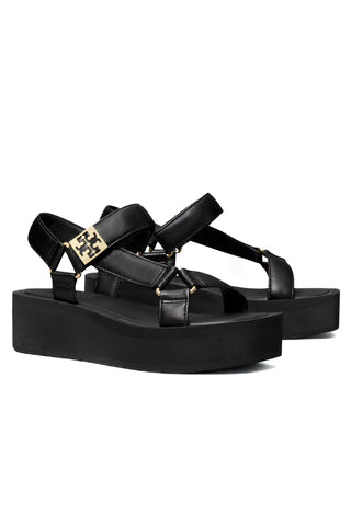 Tory Burch Mellow Platform Sandal Perfect Black Gold