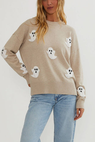 Beach Riot Callie Sweater Heathered Boos