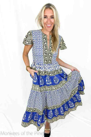 Oliphant Maxi Jaisalmer Cobalt