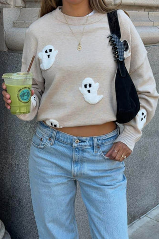 Beach Riot Callie Sweater Heathered Boos