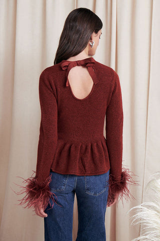 Saylor Jovi Sweater Wine