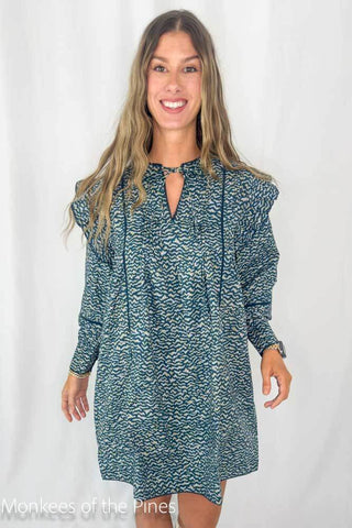 Oliphant Madison Dress Navy