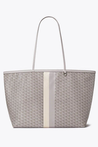 Tory Burch Racer Tote Frost Gray Printed