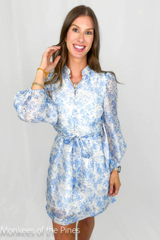 Floral Dress Blue