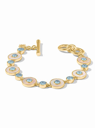 Colette Tennis Bracelet Chalcedony Blue